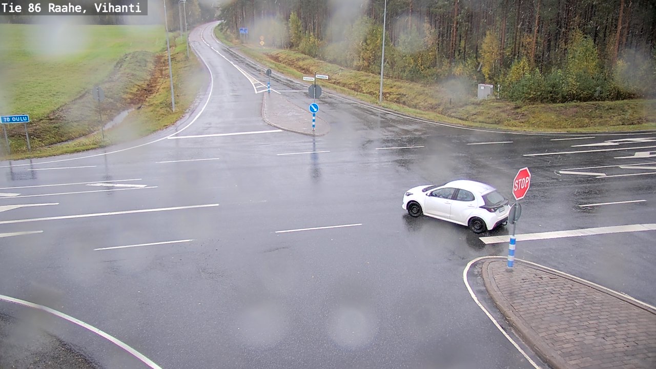 Weather Camera Image Väg 86 Raahe, Vihanti, Raahe, Pohjois-Pohjanmaa