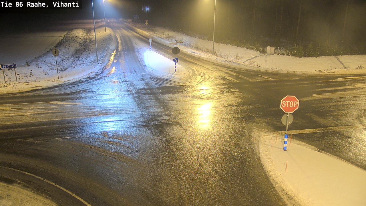 Weather Camera Image Väg 86 Raahe, Vihanti, Raahe, Pohjois-Pohjanmaa