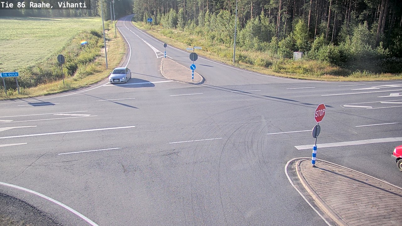 Weather Camera Image Road 86 Raahe, Vihanti, Raahe, Pohjois-Pohjanmaa
