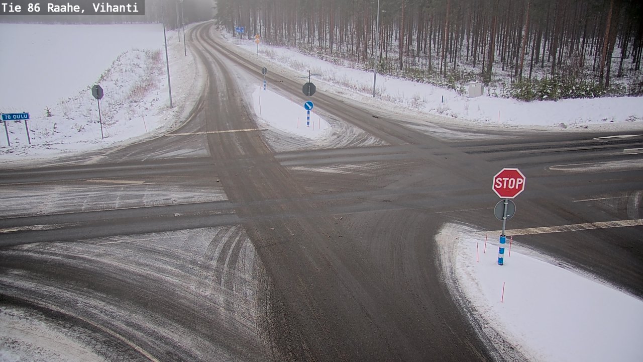 Weather Camera Image Väg 86 Raahe, Vihanti, Raahe, Pohjois-Pohjanmaa