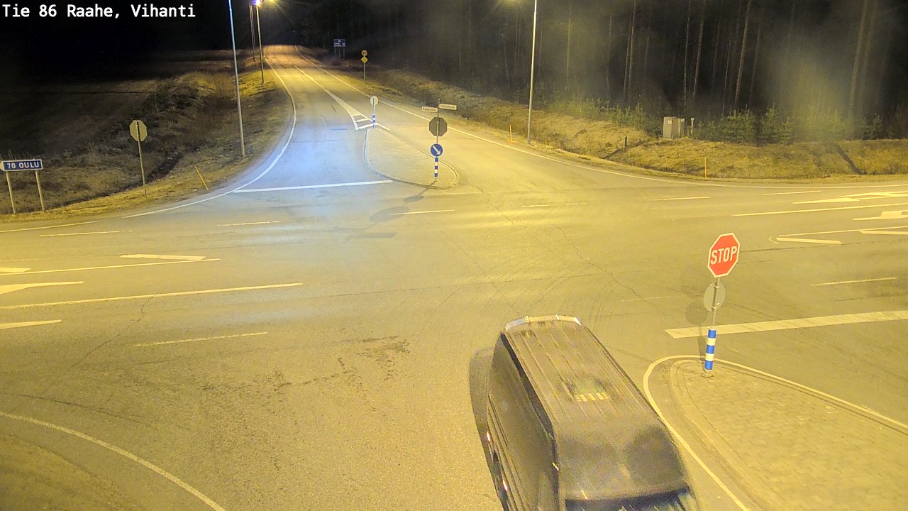 Weather Camera Image Väg 86 Raahe, Vihanti, Raahe, Pohjois-Pohjanmaa