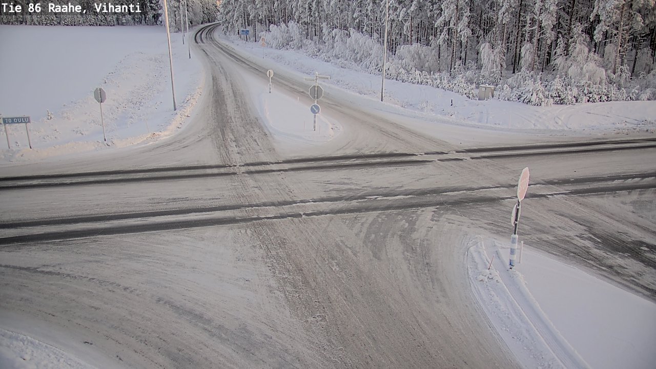 Weather Camera Image Road 86 Raahe, Vihanti, Raahe, Pohjois-Pohjanmaa