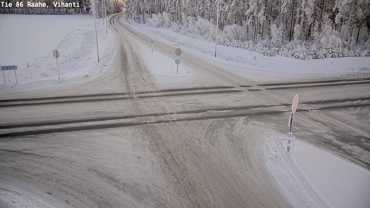 Weather Camera Image Road 86 Raahe, Vihanti, Raahe, Pohjois-Pohjanmaa