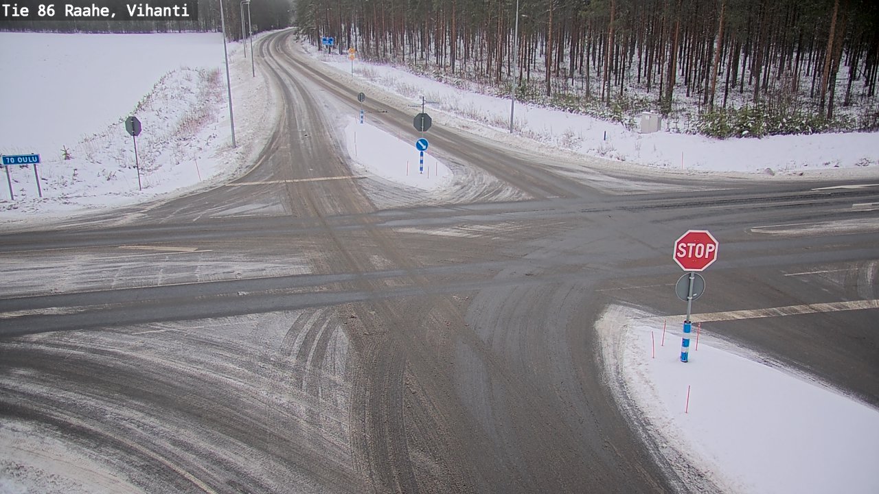 Weather Camera Image Väg 86 Raahe, Vihanti, Raahe, Pohjois-Pohjanmaa