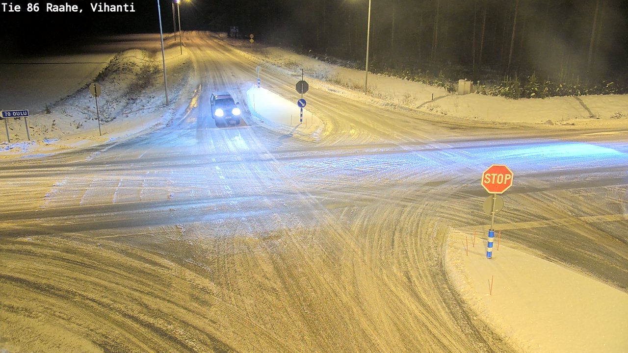 Weather Camera Image Väg 86 Raahe, Vihanti, Raahe, Pohjois-Pohjanmaa