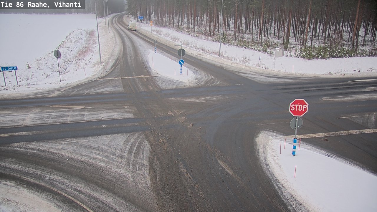 Weather Camera Image Väg 86 Raahe, Vihanti, Raahe, Pohjois-Pohjanmaa