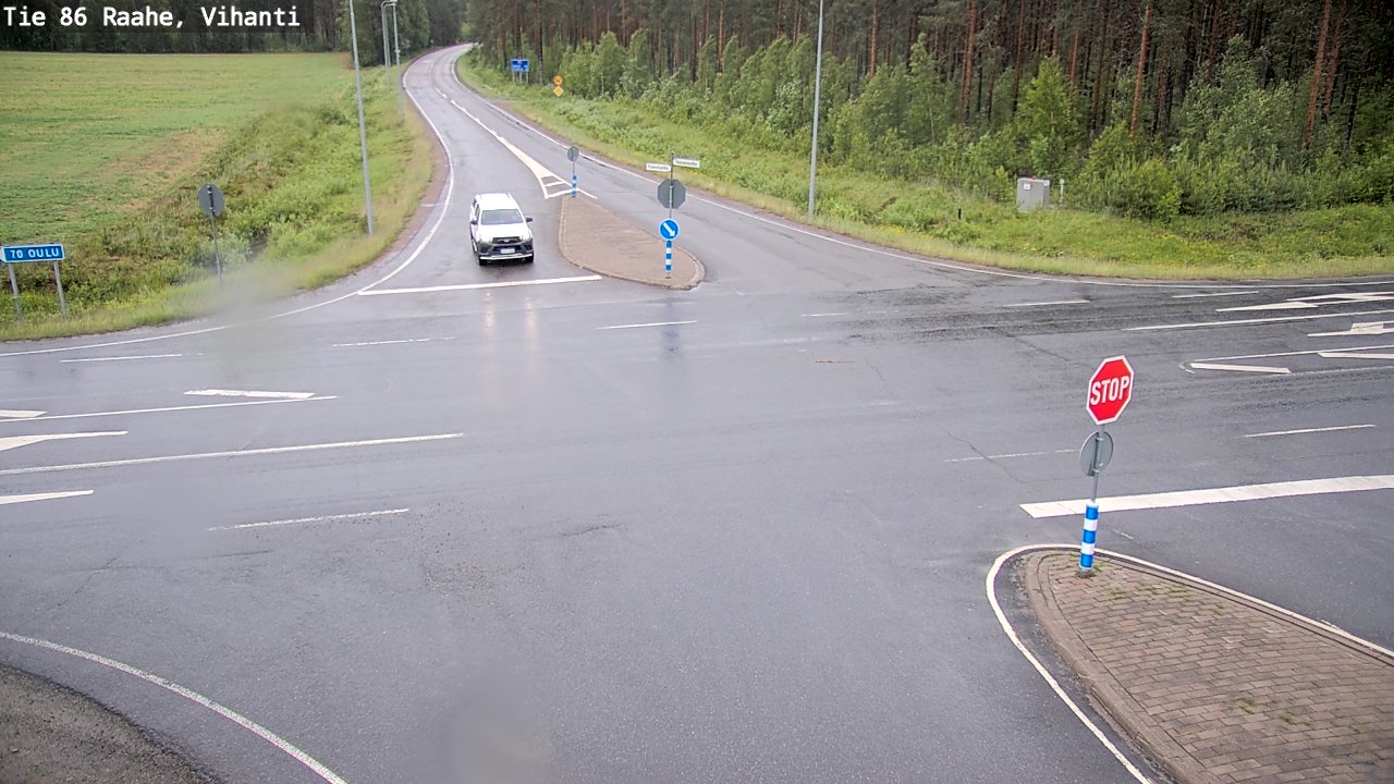 Weather Camera Image Väg 86 Raahe, Vihanti, Raahe, Pohjois-Pohjanmaa