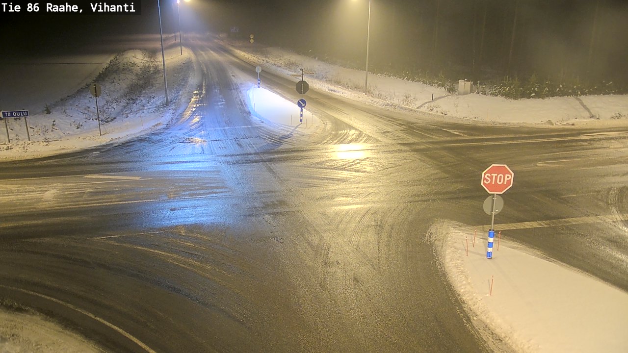 Weather Camera Image Väg 86 Raahe, Vihanti, Raahe, Pohjois-Pohjanmaa