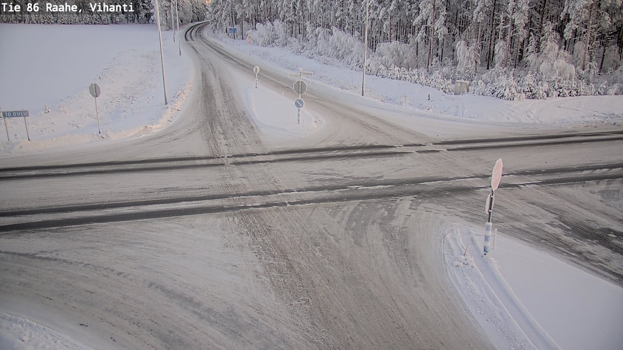 Weather Camera Image Road 86 Raahe, Vihanti, Raahe, Pohjois-Pohjanmaa