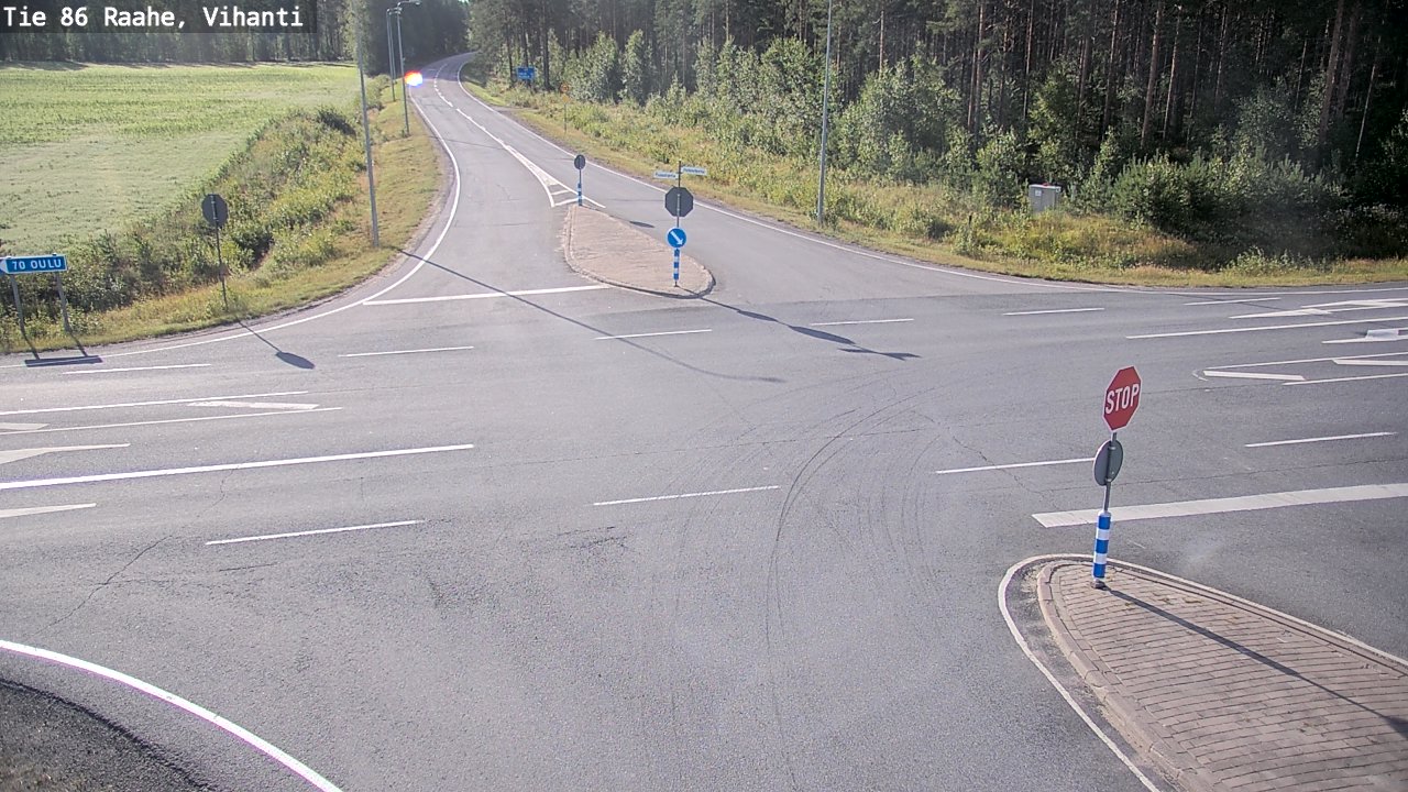 Weather Camera Image Road 86 Raahe, Vihanti, Raahe, Pohjois-Pohjanmaa