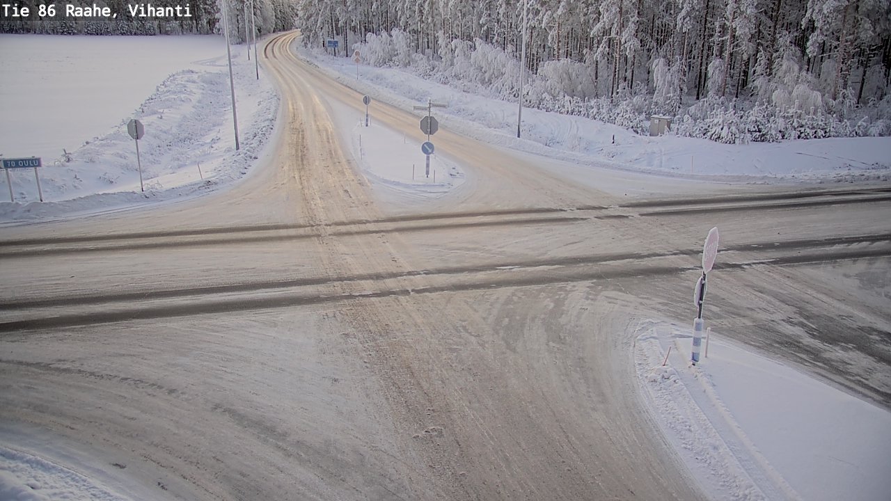 Weather Camera Image Road 86 Raahe, Vihanti, Raahe, Pohjois-Pohjanmaa