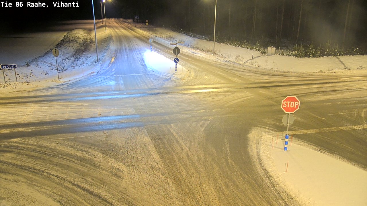 Weather Camera Image Väg 86 Raahe, Vihanti, Raahe, Pohjois-Pohjanmaa