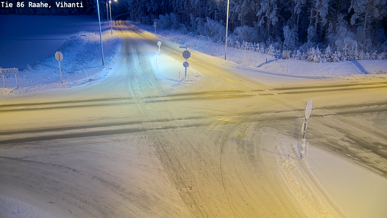 Weather Camera Image Road 86 Raahe, Vihanti, Raahe, Pohjois-Pohjanmaa