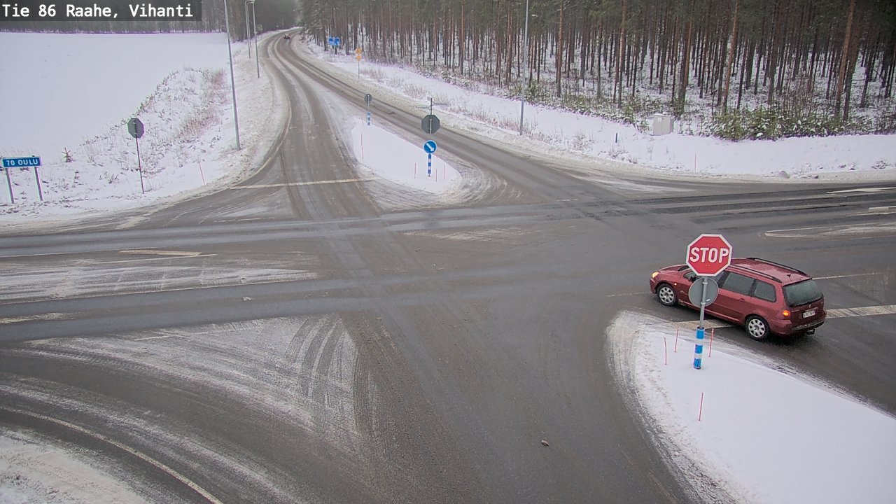 Weather Camera Image Väg 86 Raahe, Vihanti, Raahe, Pohjois-Pohjanmaa