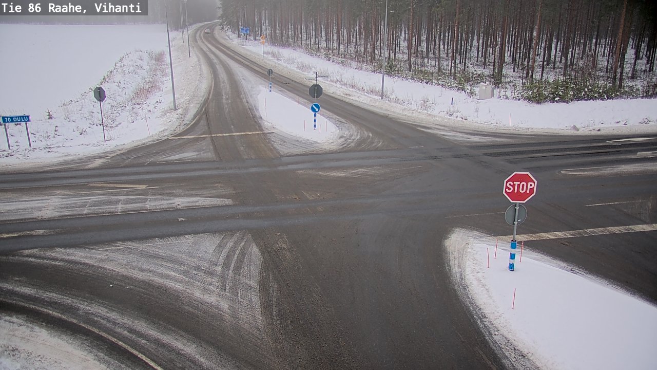 Weather Camera Image Väg 86 Raahe, Vihanti, Raahe, Pohjois-Pohjanmaa