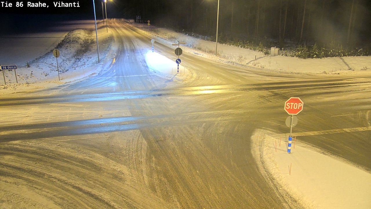 Weather Camera Image Väg 86 Raahe, Vihanti, Raahe, Pohjois-Pohjanmaa