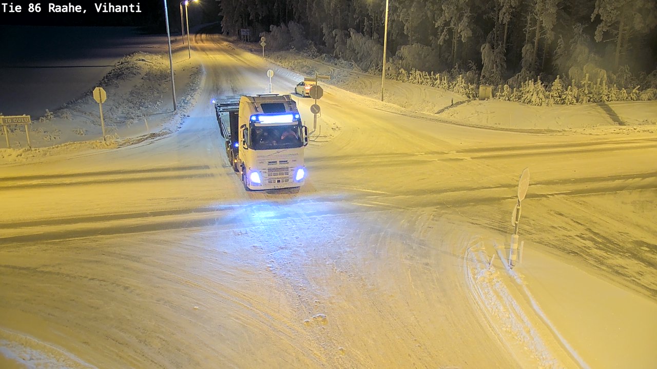 Weather Camera Image Road 86 Raahe, Vihanti, Raahe, Pohjois-Pohjanmaa