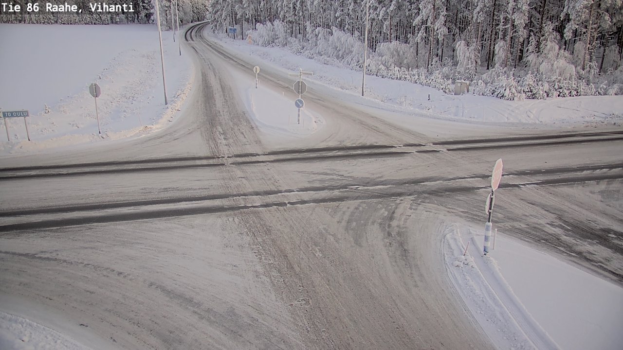 Weather Camera Image Road 86 Raahe, Vihanti, Raahe, Pohjois-Pohjanmaa