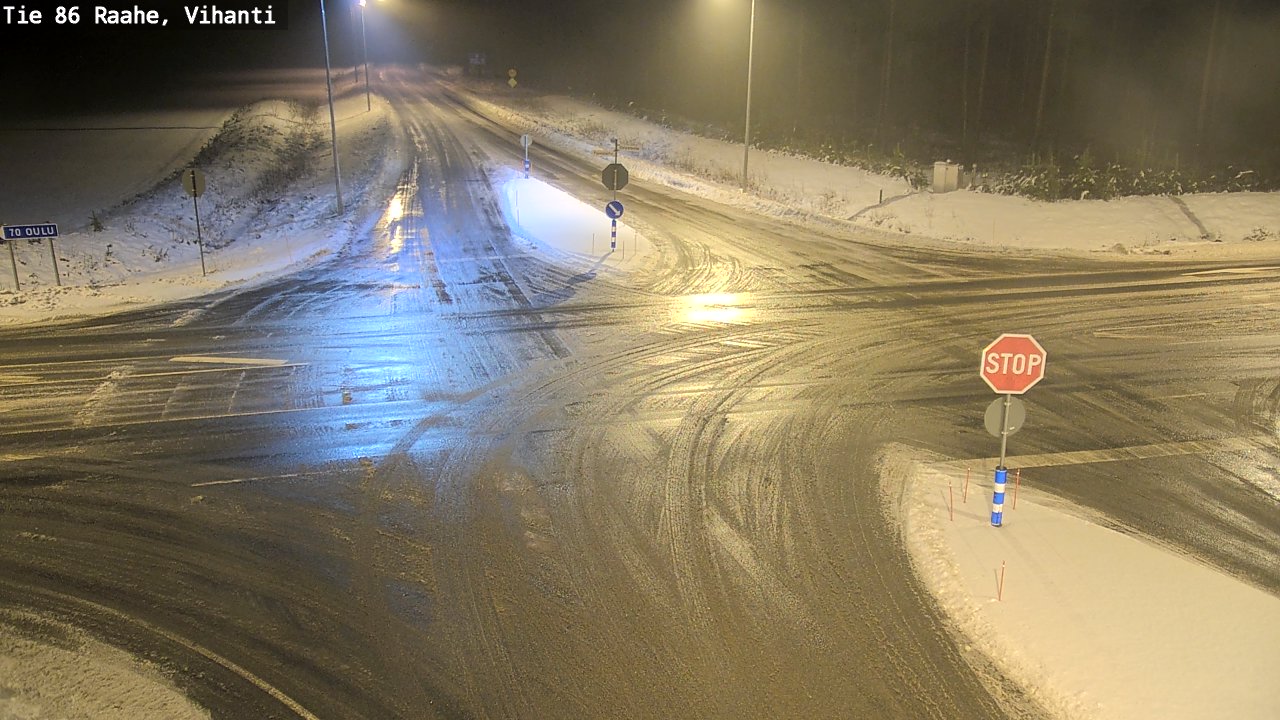 Weather Camera Image Väg 86 Raahe, Vihanti, Raahe, Pohjois-Pohjanmaa