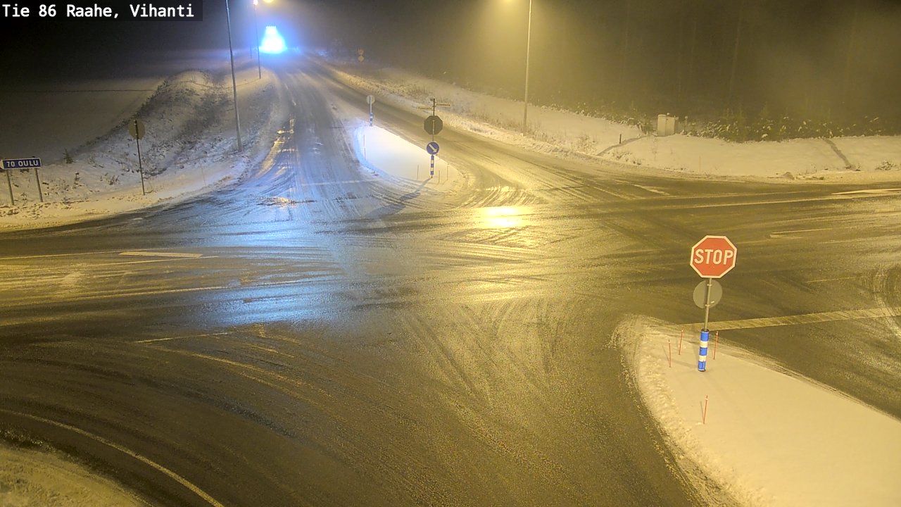 Weather Camera Image Väg 86 Raahe, Vihanti, Raahe, Pohjois-Pohjanmaa