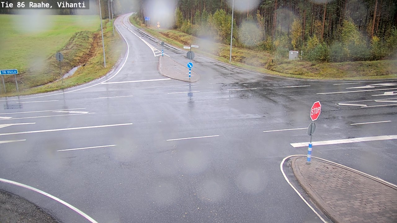 Weather Camera Image Väg 86 Raahe, Vihanti, Raahe, Pohjois-Pohjanmaa