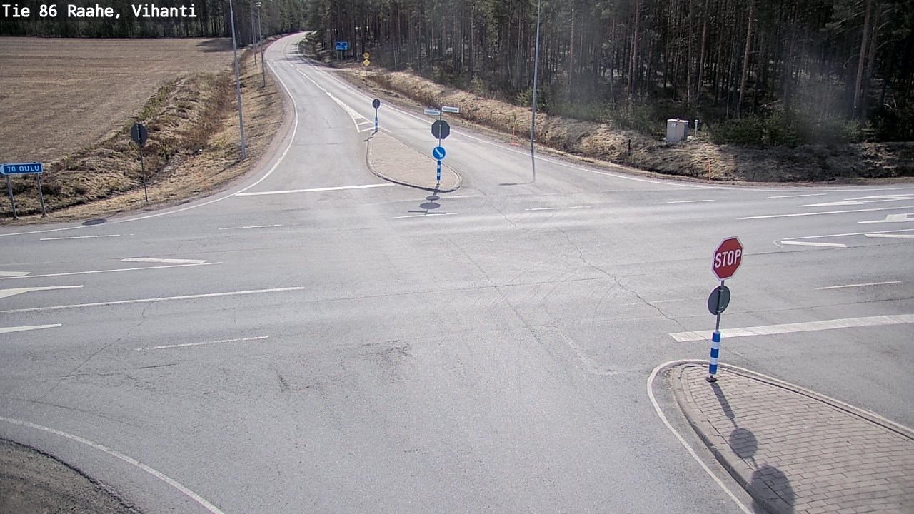 Weather Camera Image Väg 86 Raahe, Vihanti, Raahe, Pohjois-Pohjanmaa