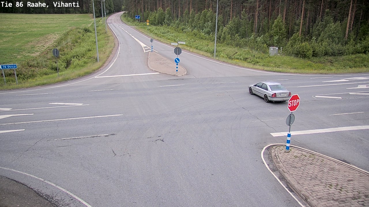 Weather Camera Image Väg 86 Raahe, Vihanti, Raahe, Pohjois-Pohjanmaa