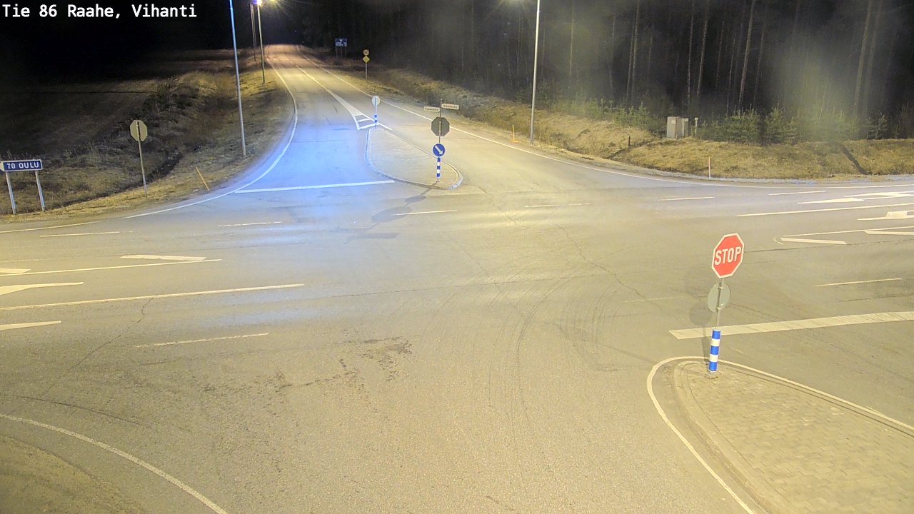 Weather Camera Image Väg 86 Raahe, Vihanti, Raahe, Pohjois-Pohjanmaa