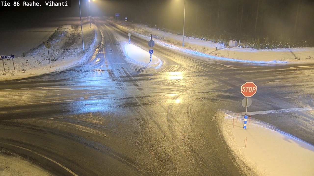 Weather Camera Image Väg 86 Raahe, Vihanti, Raahe, Pohjois-Pohjanmaa