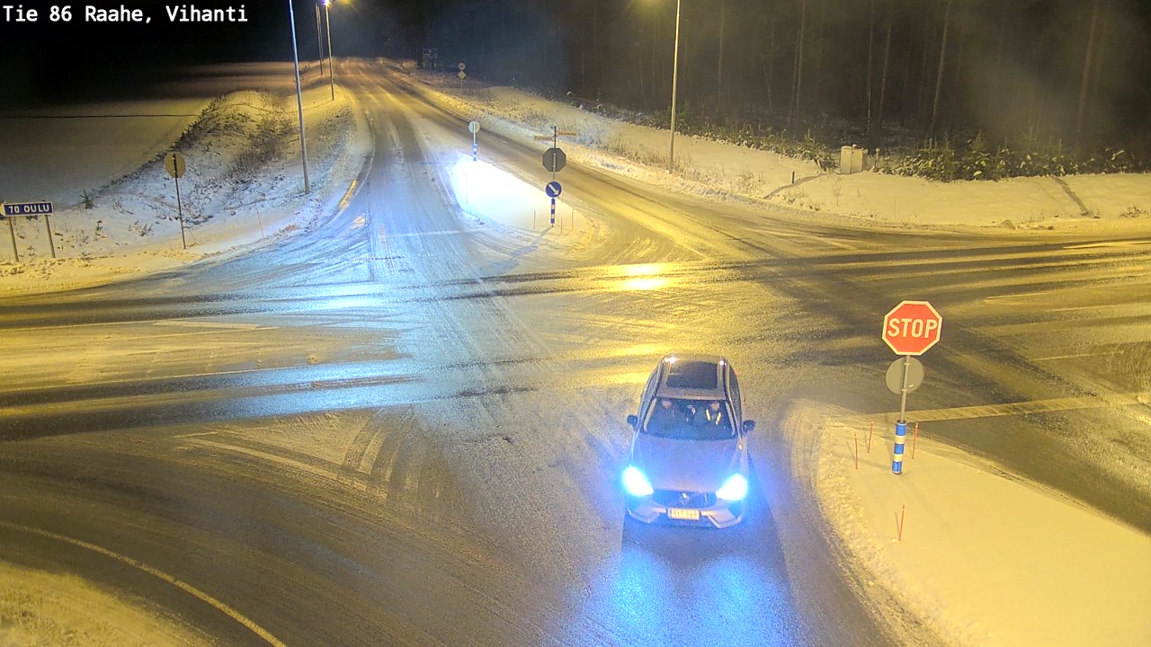Weather Camera Image Väg 86 Raahe, Vihanti, Raahe, Pohjois-Pohjanmaa