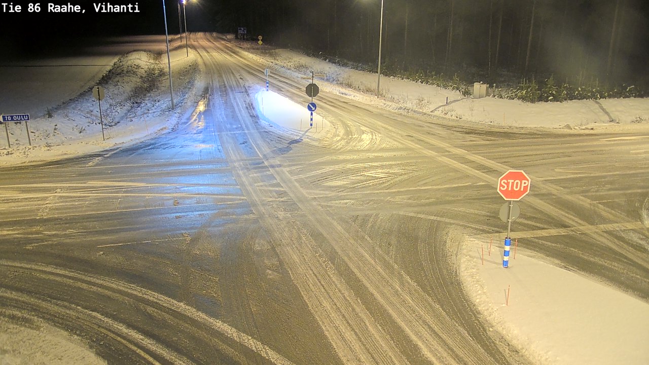 Weather Camera Image Väg 86 Raahe, Vihanti, Raahe, Pohjois-Pohjanmaa