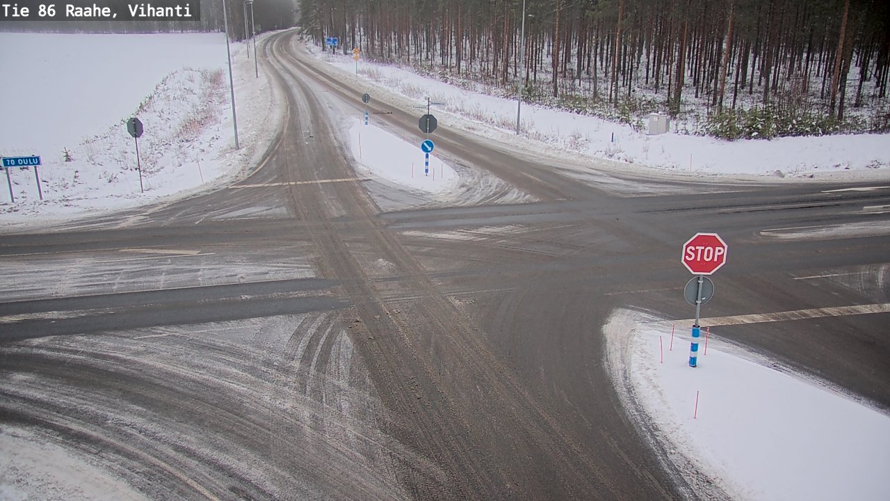 Weather Camera Image Väg 86 Raahe, Vihanti, Raahe, Pohjois-Pohjanmaa