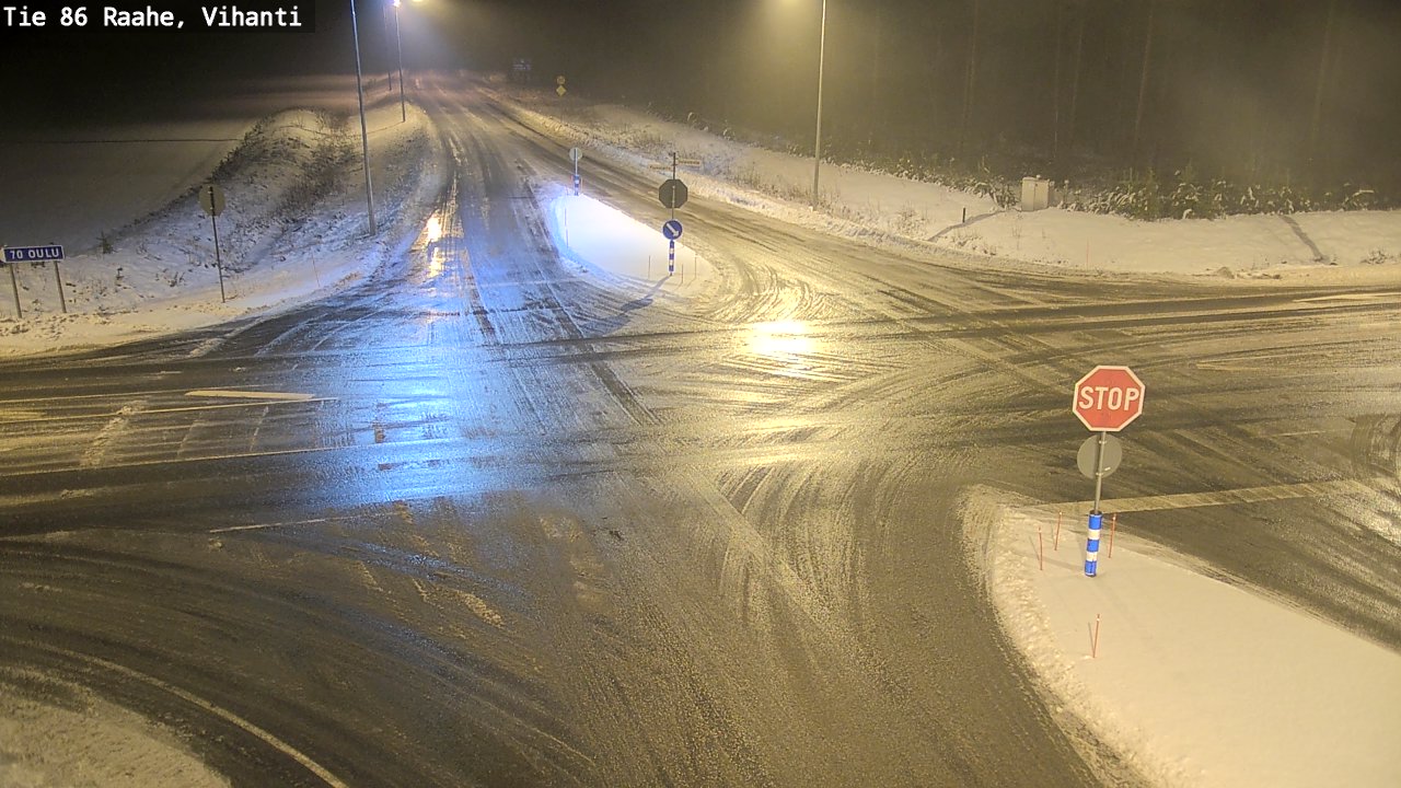 Weather Camera Image Väg 86 Raahe, Vihanti, Raahe, Pohjois-Pohjanmaa