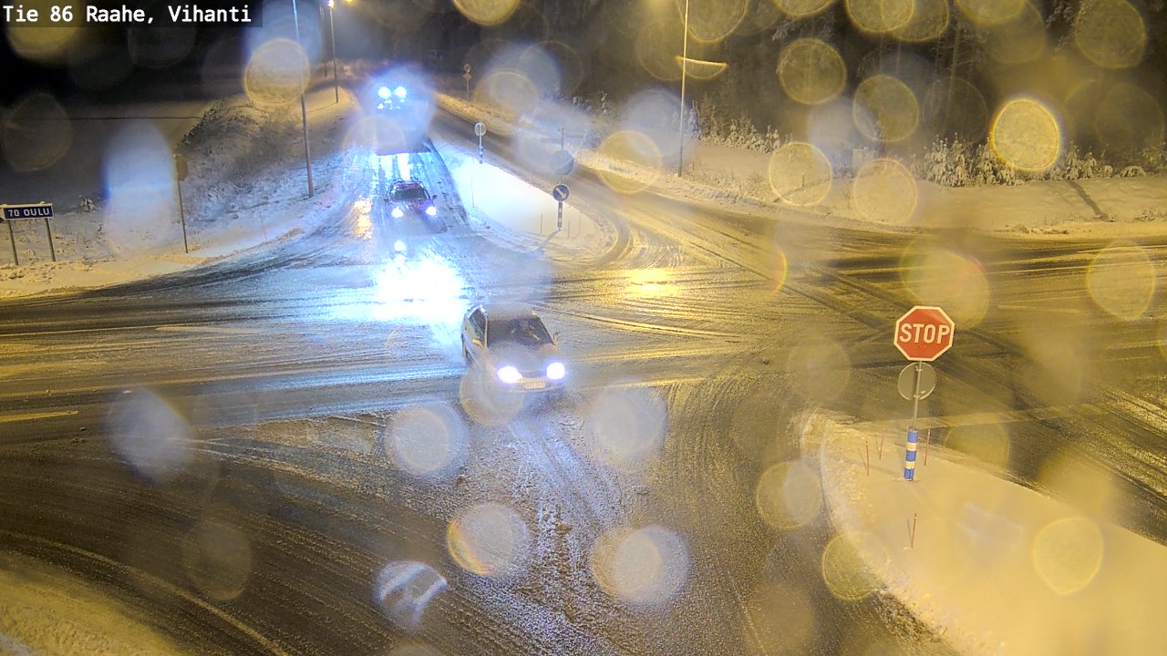 Weather Camera Image Väg 86 Raahe, Vihanti, Raahe, Pohjois-Pohjanmaa