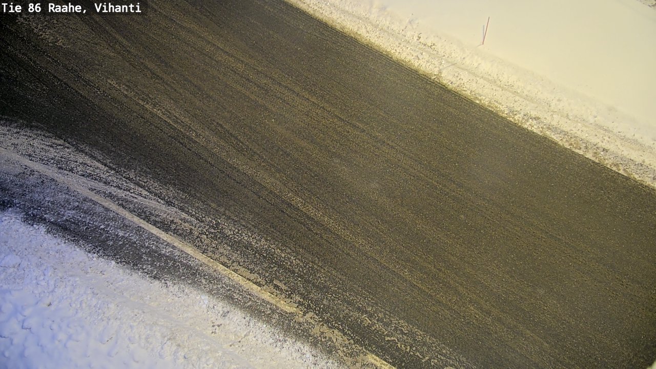 Weather Camera Image Väg 86 Raahe, Vihanti, Raahe, Pohjois-Pohjanmaa