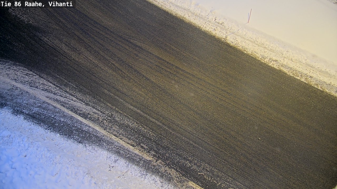 Weather Camera Image Väg 86 Raahe, Vihanti, Raahe, Pohjois-Pohjanmaa