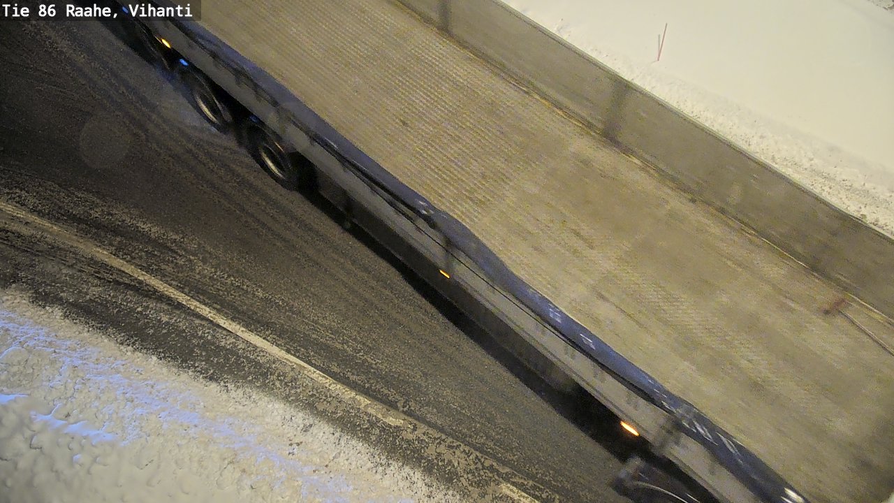 Weather Camera Image Väg 86 Raahe, Vihanti, Raahe, Pohjois-Pohjanmaa