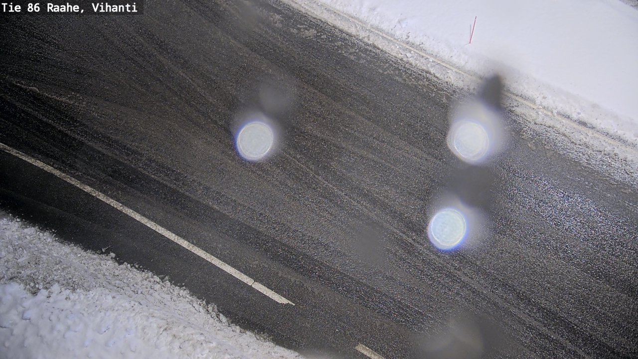 Weather Camera Image Väg 86 Raahe, Vihanti, Raahe, Pohjois-Pohjanmaa