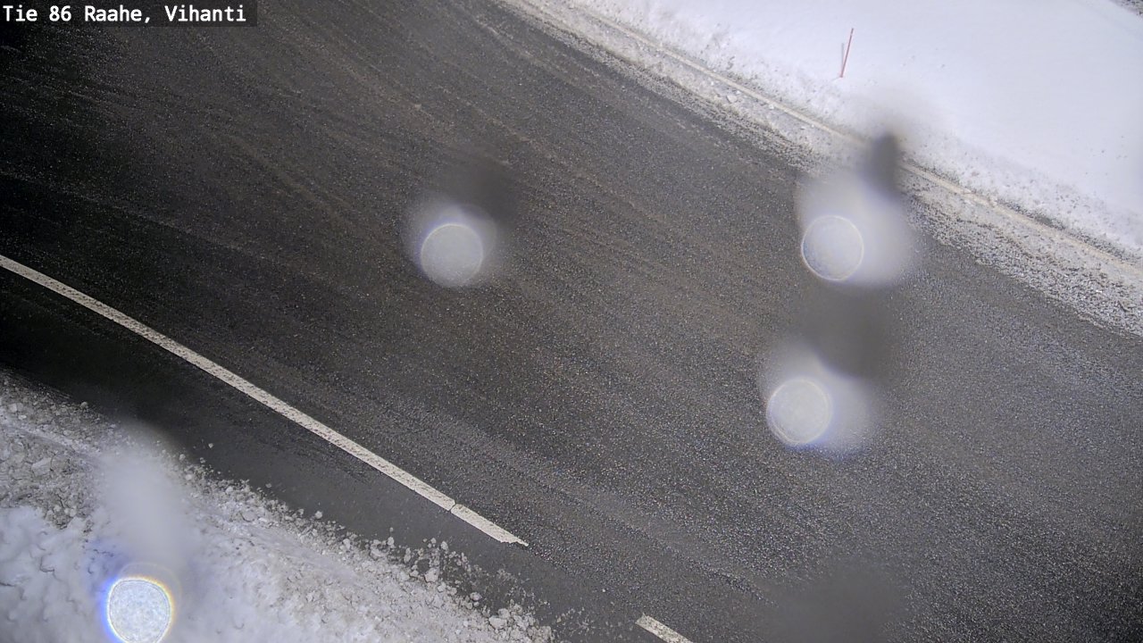Weather Camera Image Väg 86 Raahe, Vihanti, Raahe, Pohjois-Pohjanmaa