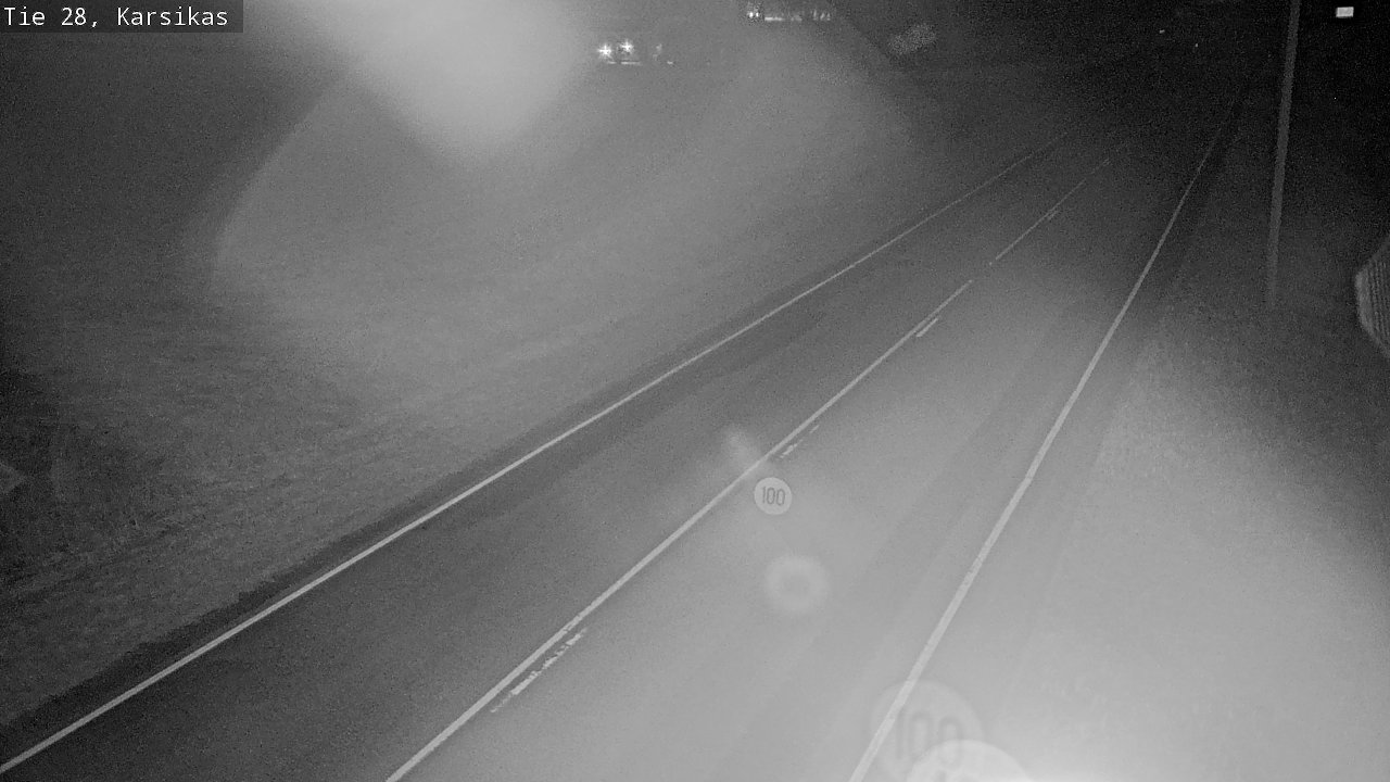 Weather Camera Image Road 28 Haapavesi, Karsikas, Haapavesi, Pohjois-Pohjanmaa