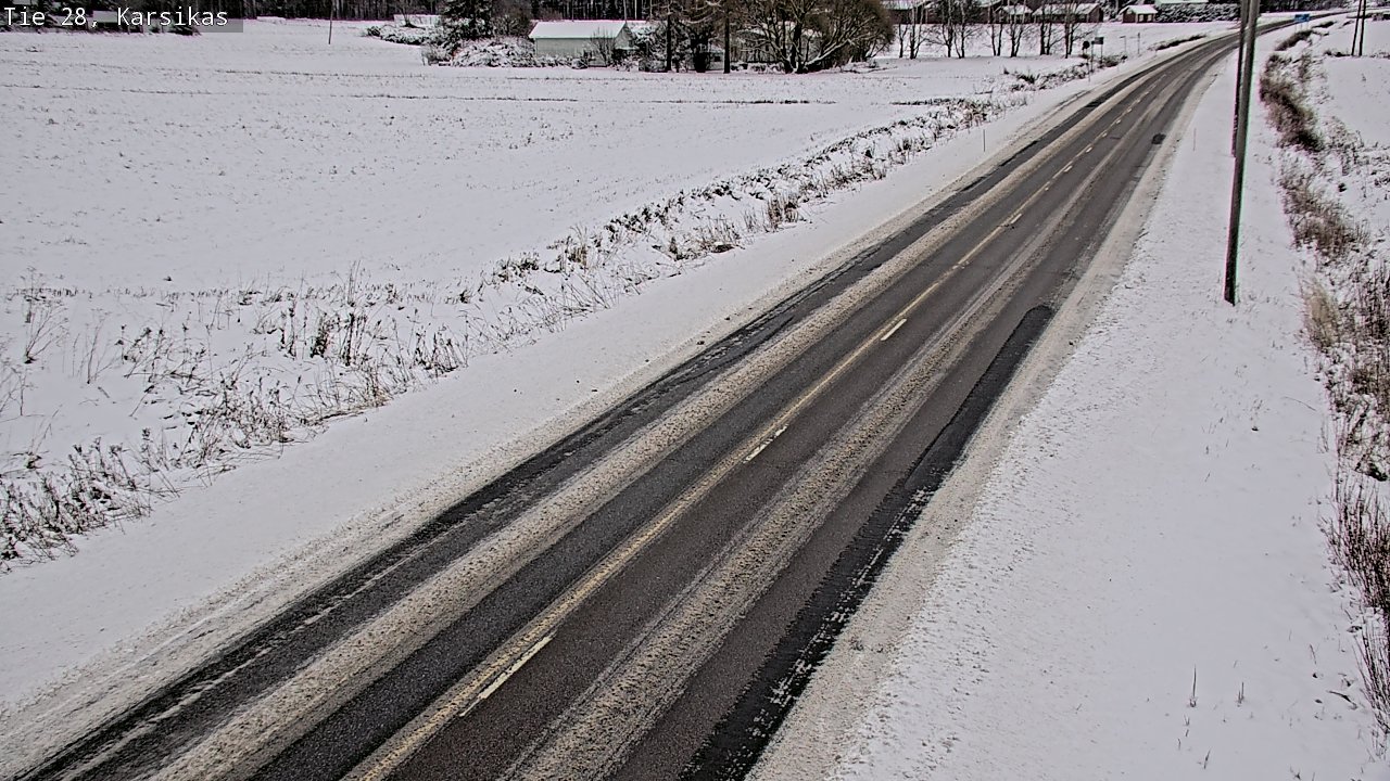 Weather Camera Image Road 28 Haapavesi, Karsikas, Haapavesi, Pohjois-Pohjanmaa