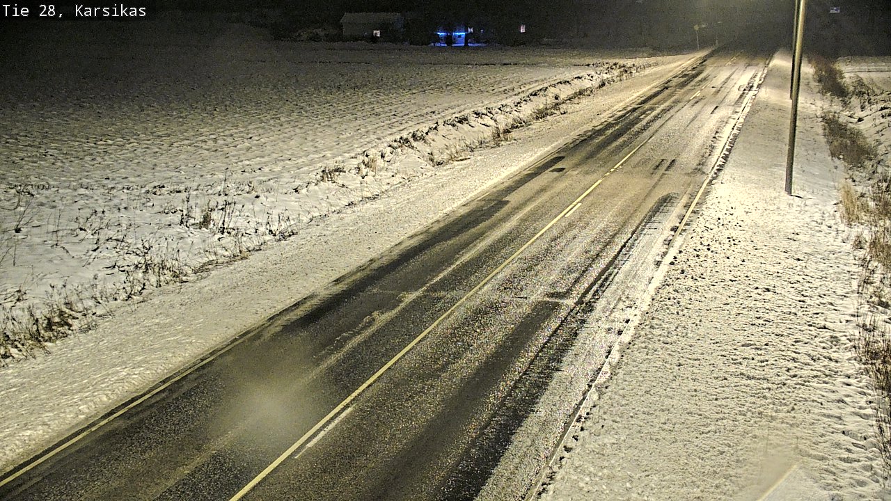 Weather Camera Image Road 28 Haapavesi, Karsikas, Haapavesi, Pohjois-Pohjanmaa