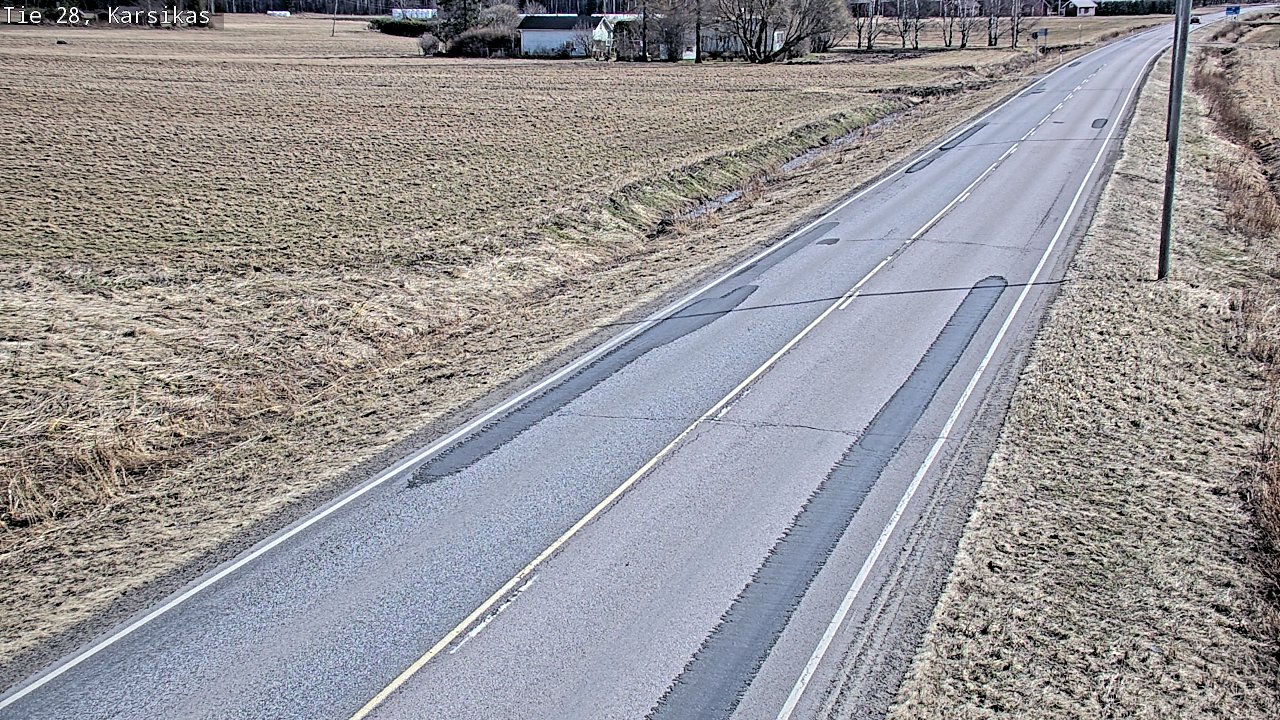 Weather Camera Image Väg 28 Haapavesi, Karsikas, Haapavesi, Pohjois-Pohjanmaa