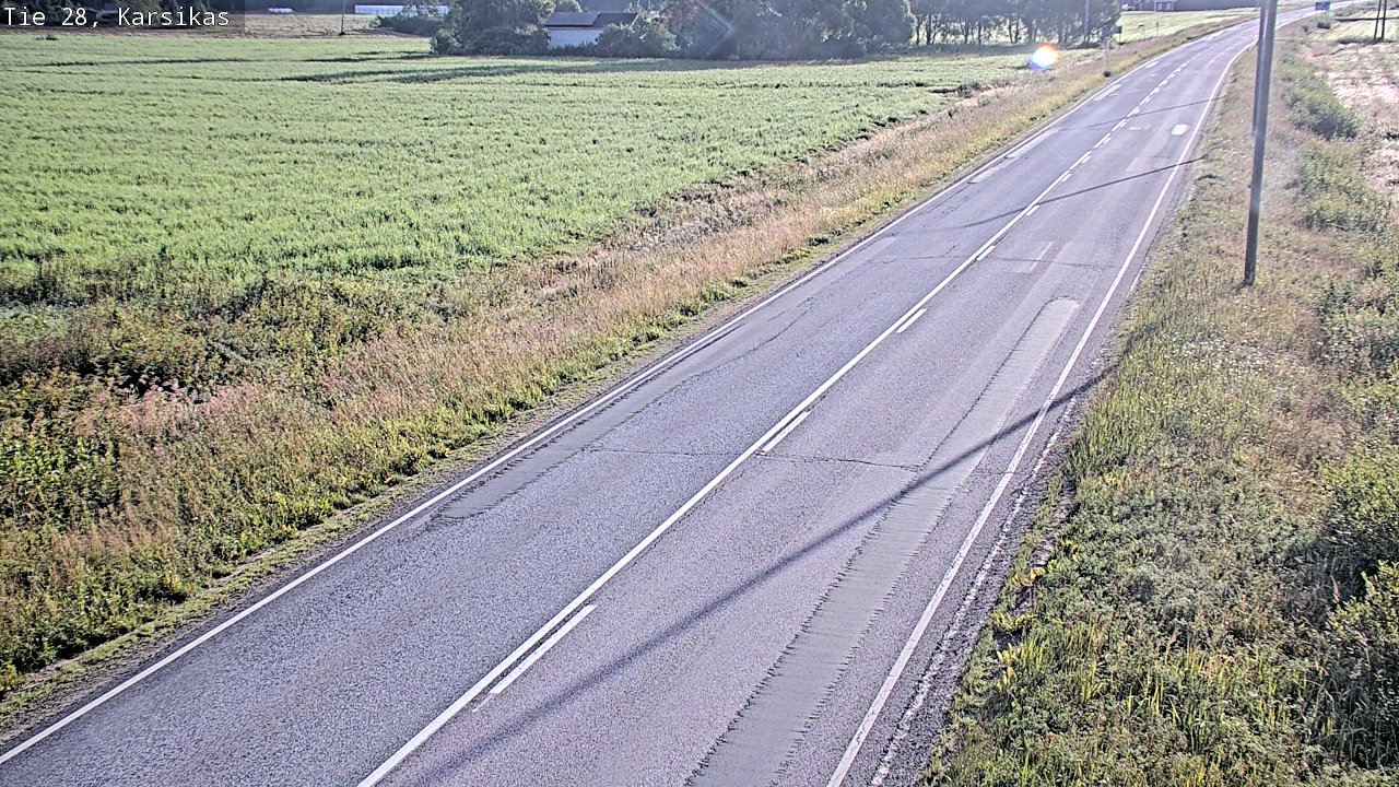 Weather Camera Image Road 28 Haapavesi, Karsikas, Haapavesi, Pohjois-Pohjanmaa