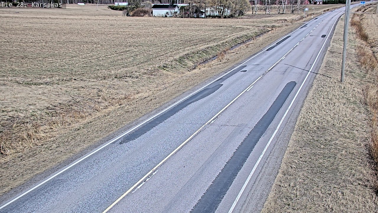 Weather Camera Image Väg 28 Haapavesi, Karsikas, Haapavesi, Pohjois-Pohjanmaa
