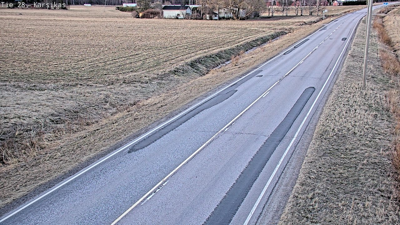 Weather Camera Image Väg 28 Haapavesi, Karsikas, Haapavesi, Pohjois-Pohjanmaa