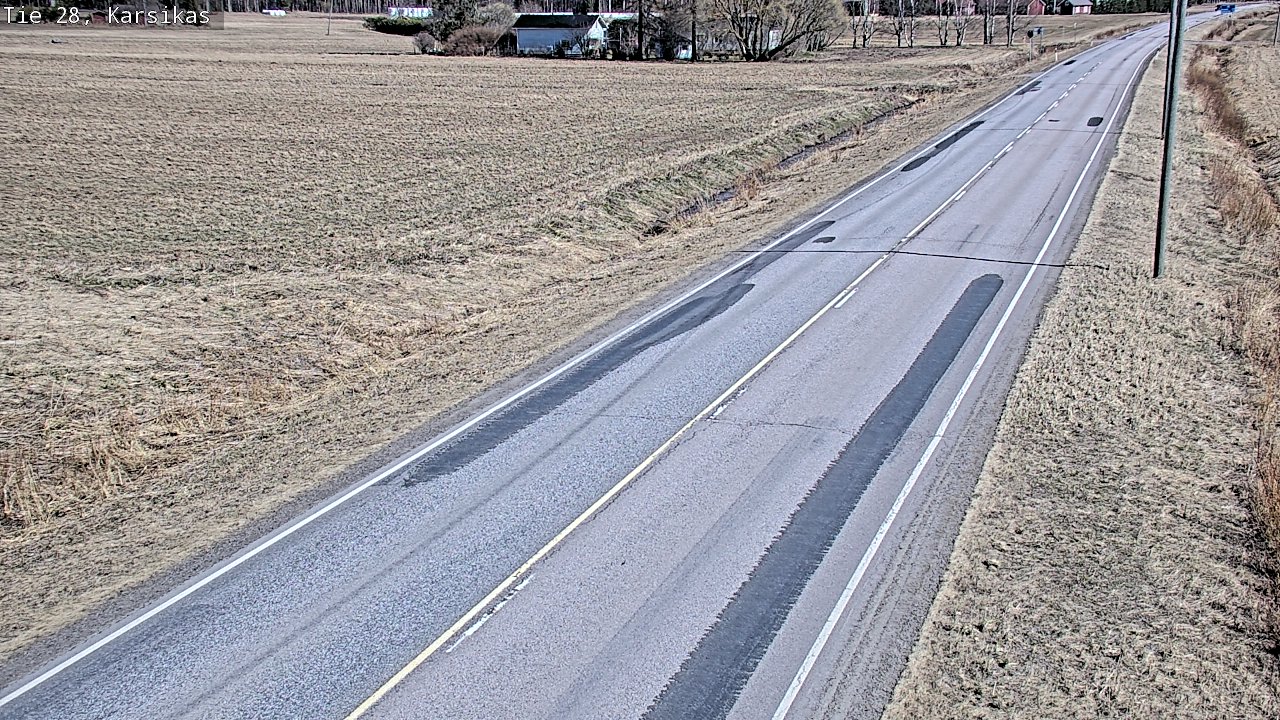 Weather Camera Image Väg 28 Haapavesi, Karsikas, Haapavesi, Pohjois-Pohjanmaa