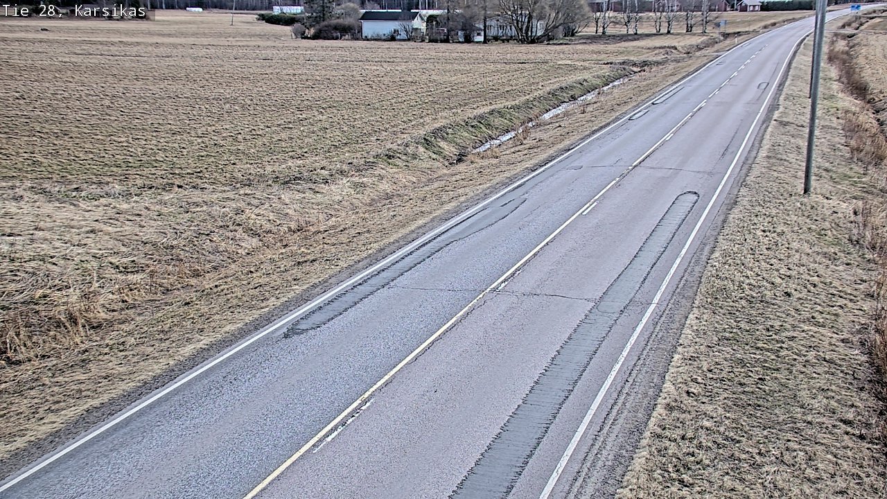 Weather Camera Image Väg 28 Haapavesi, Karsikas, Haapavesi, Pohjois-Pohjanmaa
