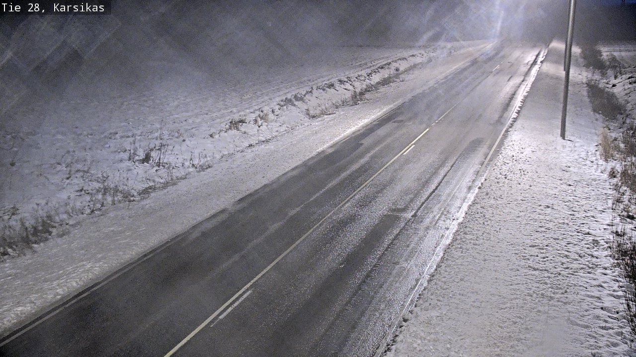 Weather Camera Image Road 28 Haapavesi, Karsikas, Haapavesi, Pohjois-Pohjanmaa