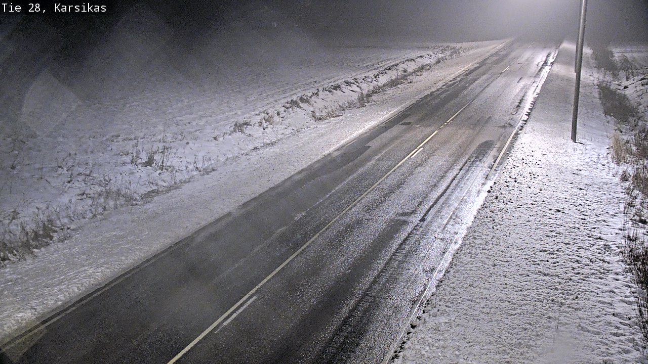 Weather Camera Image Road 28 Haapavesi, Karsikas, Haapavesi, Pohjois-Pohjanmaa